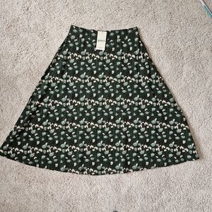 Pact Floral Green Skirt Large